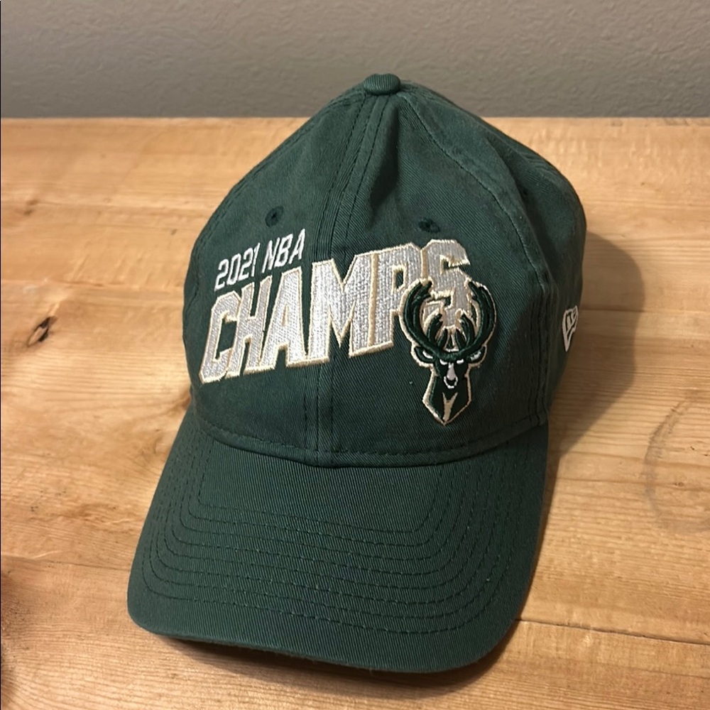 New Era 2021 Milwaukee Bucks NBA Champs Hat